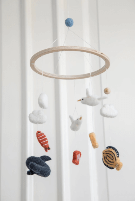 Wool baby mobile - Seven Seas