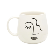 SASS AND BELLE - big mug - abstract face - original and beautiful decoration 