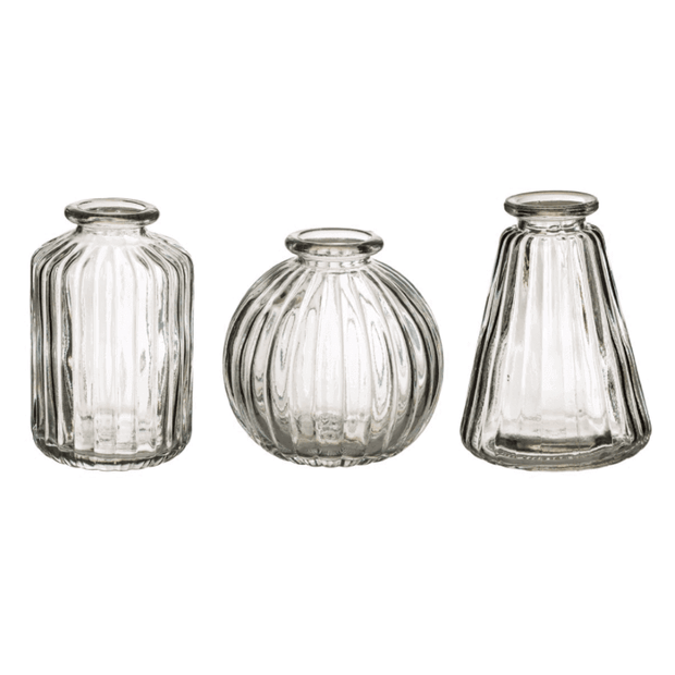 SASS AND BELLE - plain glass vases - set of 3