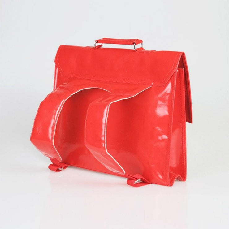 Bakker Made With Love - red vinyl childrens satchel