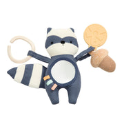Sebra - cute activity toy for baby - Rebel the raccoon - 100% polyester - birth gift idea