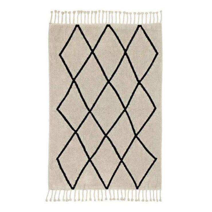 Beige berber rug