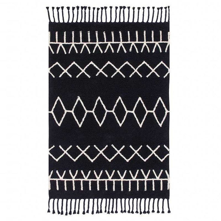 Black berber rug
