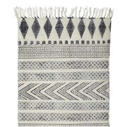 Block rug - Grey and cream