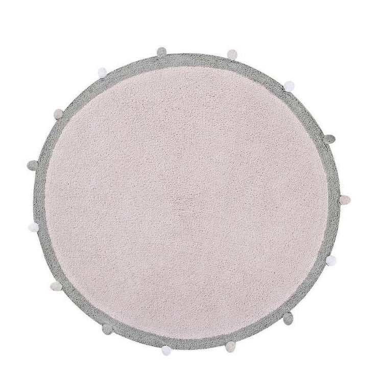 Bubbly soft pink cotton rug