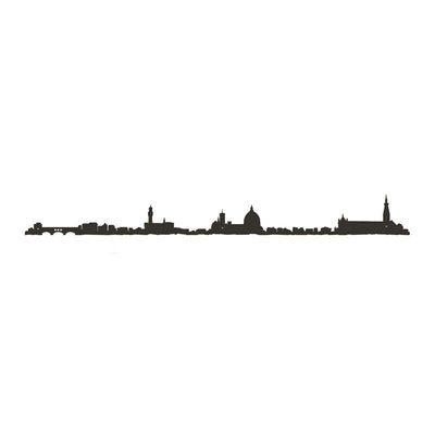 THE LINE - city skyline wall decoration - Florence black