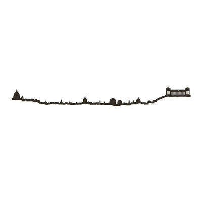 THE LINE - city skyline wall decoration - Rome black