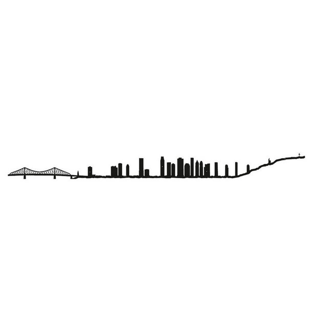 THE LINE - Montreal skyline in black steel