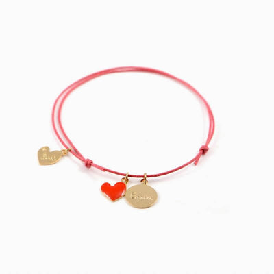 Titlee x Mathilde Cabanas - Bisou adjustable bracelet - made in France