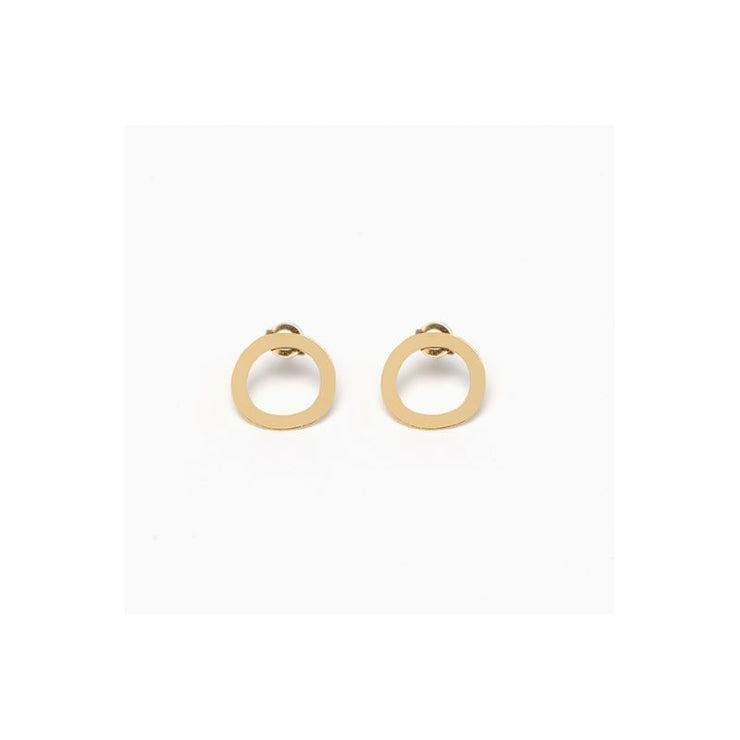 TITLEE - Cambridge earrings - gold plated brass - Made in France