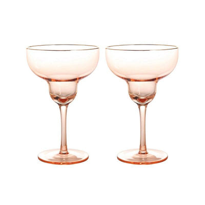 Set of two cocktail glasses - Pink
