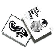 WEE GALLERY - art cards for baby - black and white - visual perception development