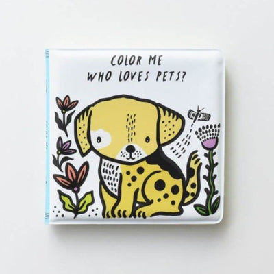 WE GALLERY - cute bath book for kids - color me pets - color changing