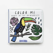 WEE GALLERY - cute bath book for kids - color me rainforest - color changing with water