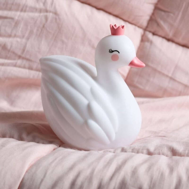 A Little Lovely Company - Swan Led Lamp - Decoration for kids bedroom - cute and fun