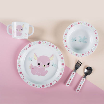 A Little Lovely Company - kids tableware - pink fawn