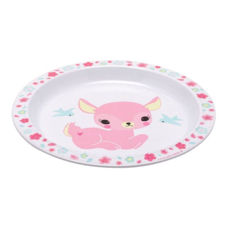 A Little Lovely Company - kids tableware - pink fawn