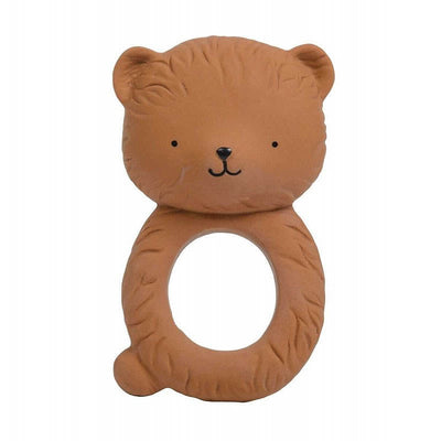 natural rubber bear teething ring