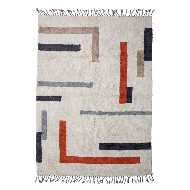 Bloomingville - Cotton rug - jue