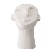 Face statue - White cement