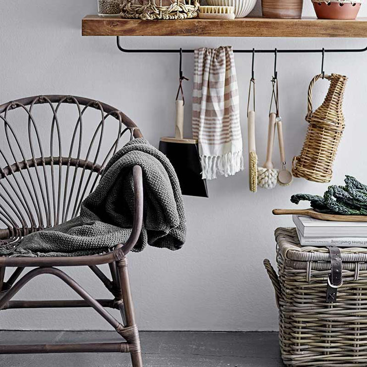 Throw in recycled cotton - Green