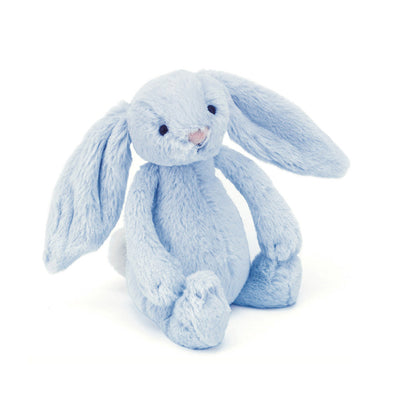 Jellycat blue toy rabbit rattle