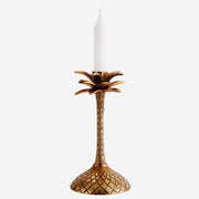 Small golden candle holder - Palm tree