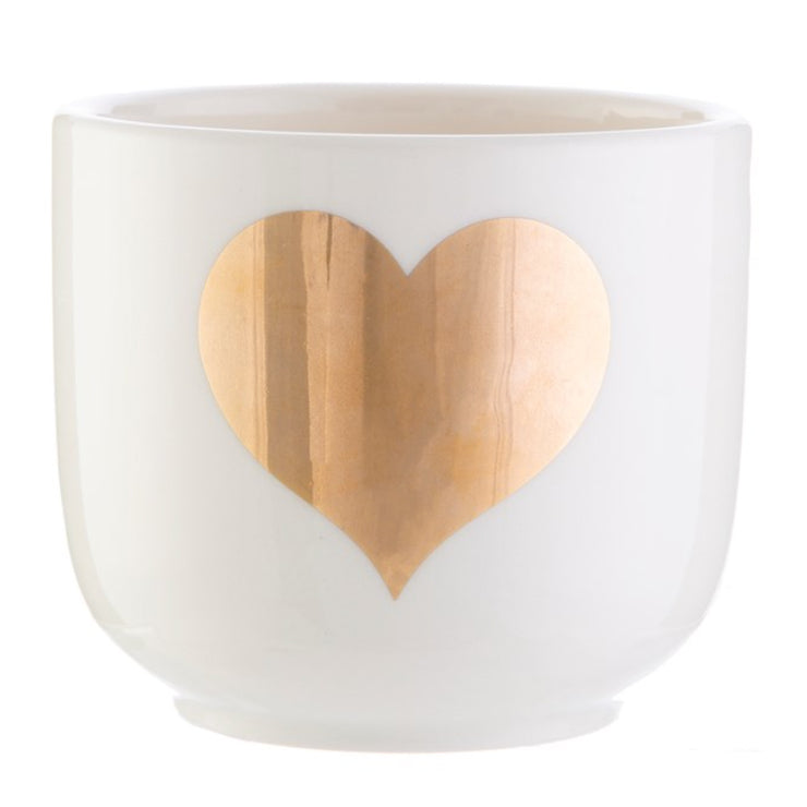 Gold heart - Mini planter