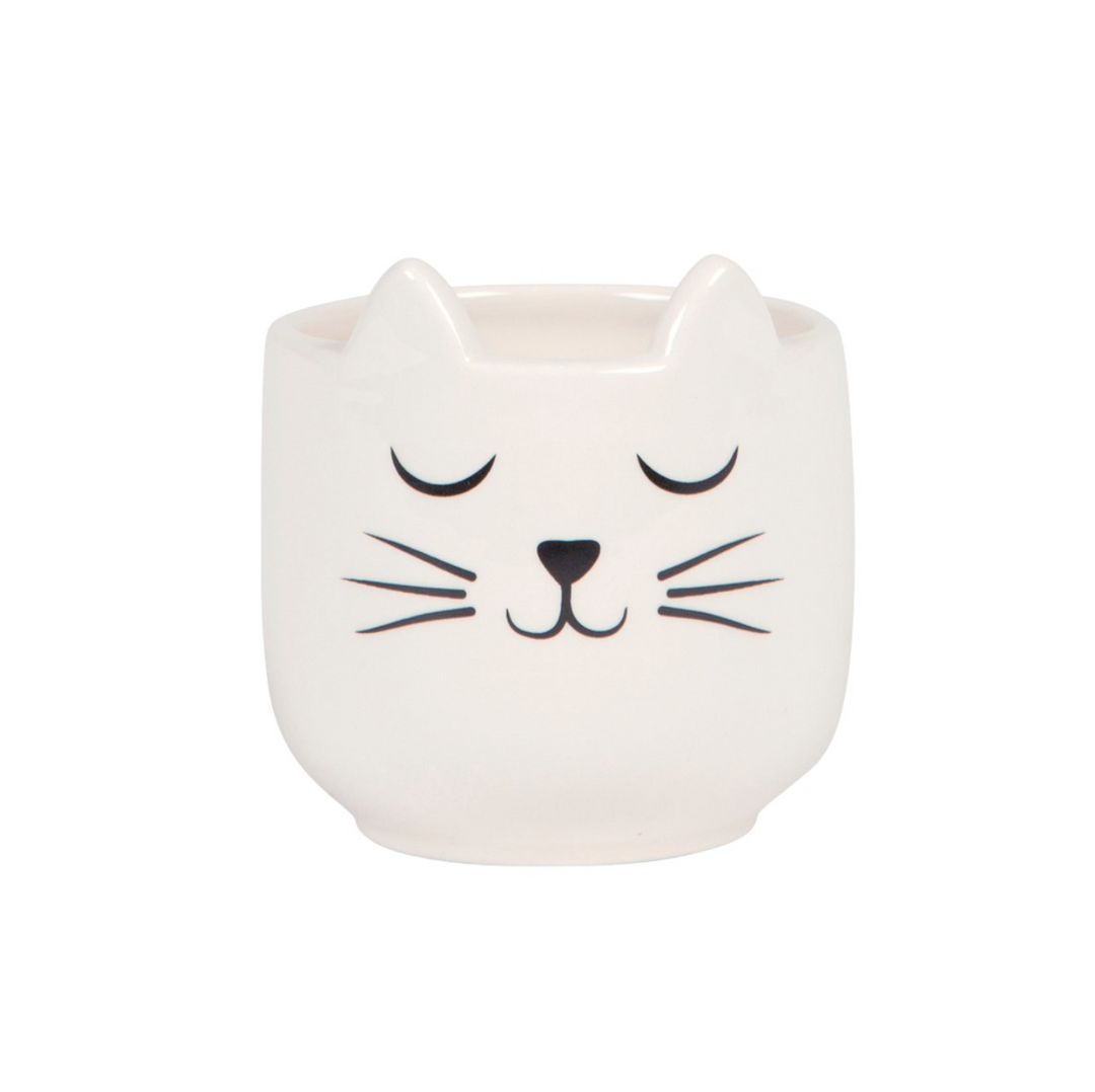 sass and belle plant pot SASS & BELLE Mini cat planter – French Blossom