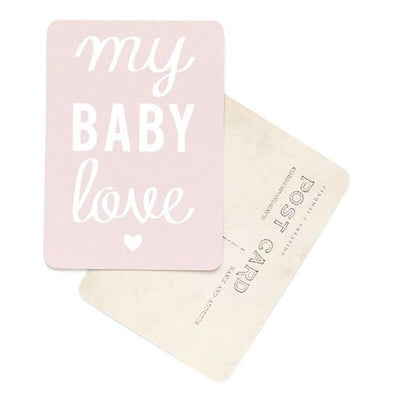 Greeting card Mona "My Baby Love" - soft pink