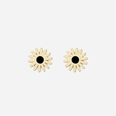 Daisy earrings - Black
