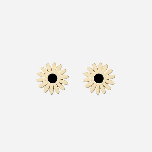 Daisy earrings - Black
