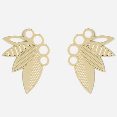 Poo XL earrings - Ivory