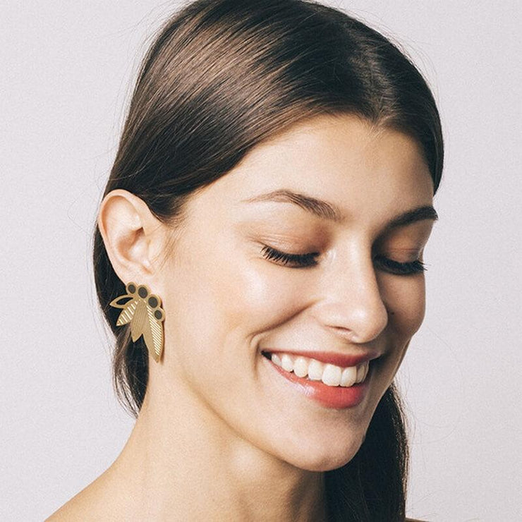 Poo XL earrings - Black