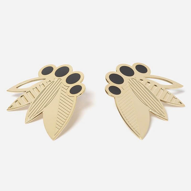 Poo XL earrings - Black