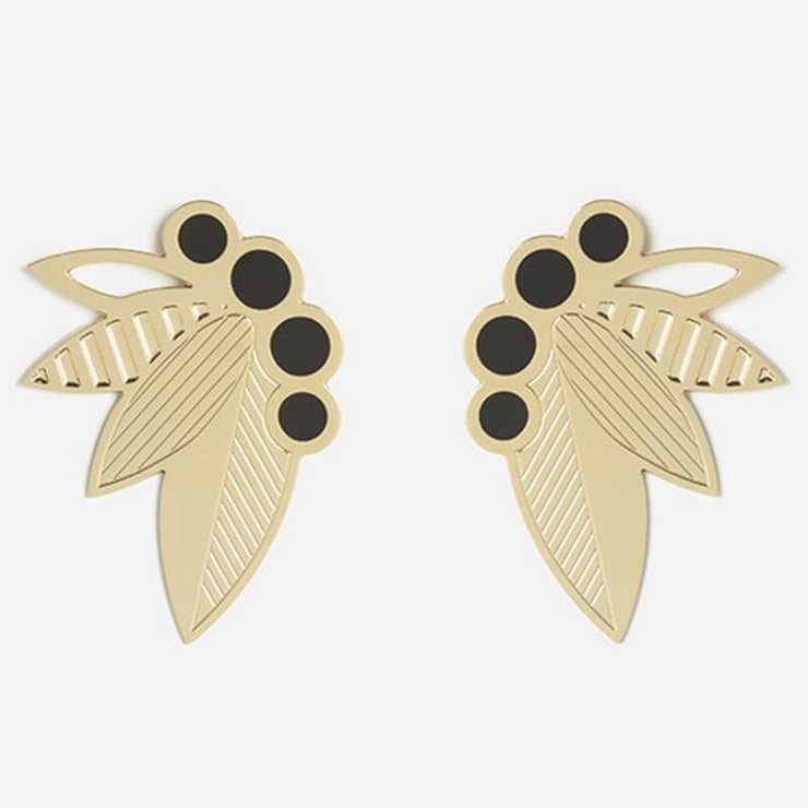 Poo XL earrings - Black