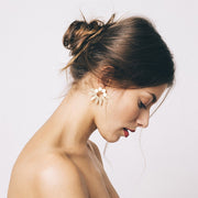 Whoopy enamelled earrings - Ivory