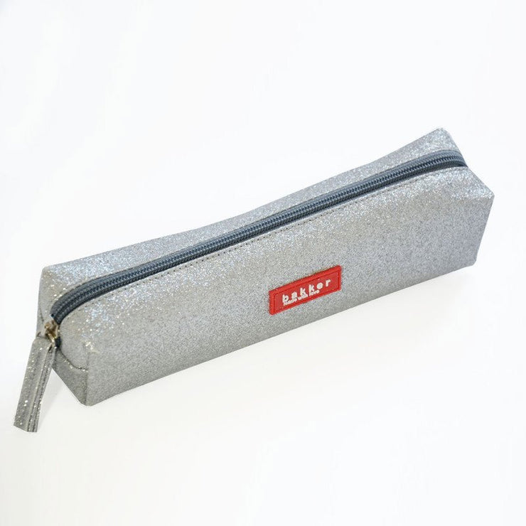 Grey glitter pencil case - Bakker made with love