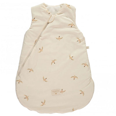 NOBODINOZ - Cocoon sleeping bag - Haiku Birds - Organic cotton