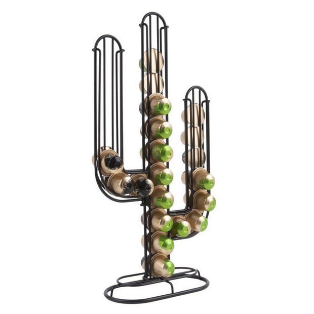 PRESENT TIME - Cactus capsule-holder - Black - Scene
