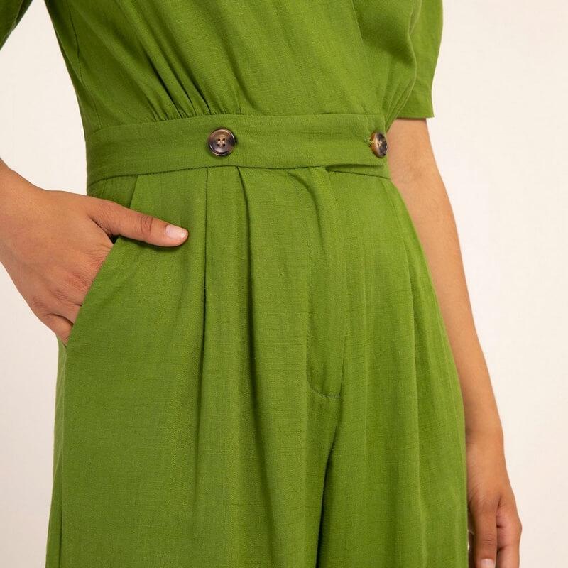 FRNCH - Marianne jumpsuit Olive - Summer collection 2021