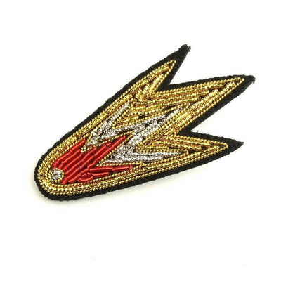 MACON & LESQUOY - Hand embroidered brooch - Comet