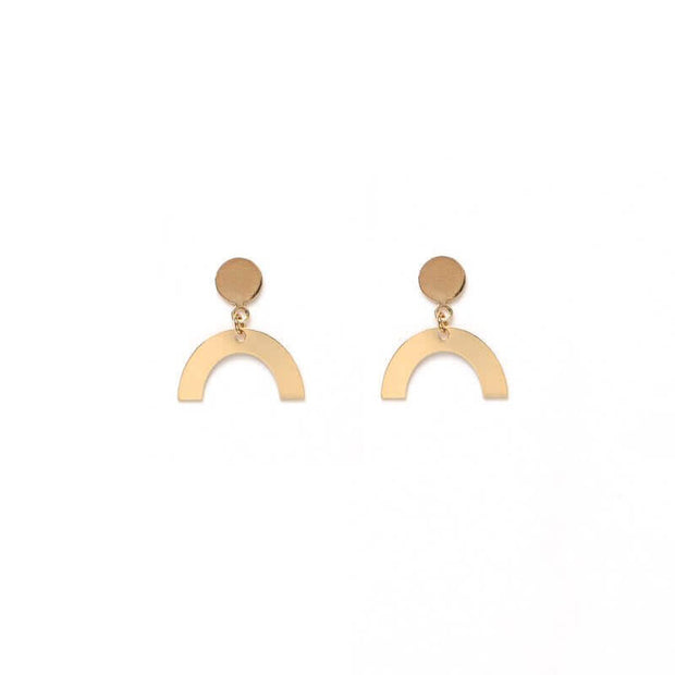 TITLEE PARIS - Greene earrings in gold brass - Made in Paris