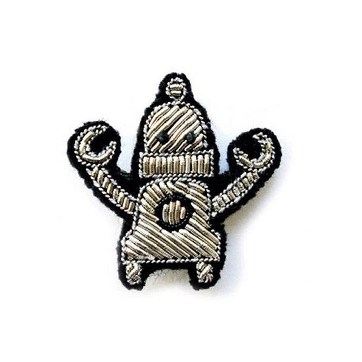 MACON & LESQUOY - Hand embroidered brooch - Robot