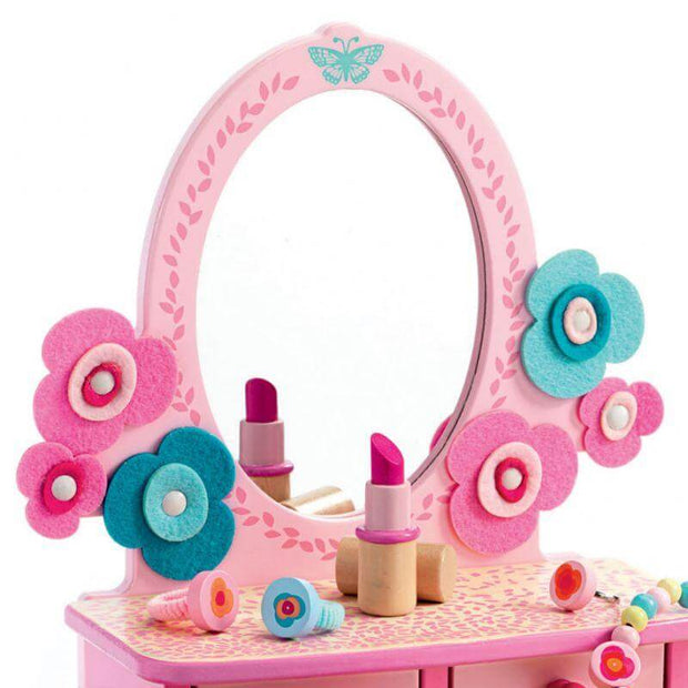 DJECO - Wooden dressing table toy Flora - Details
