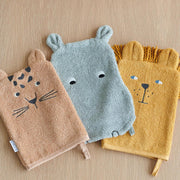 Set of organic cotton washcloths - Safari