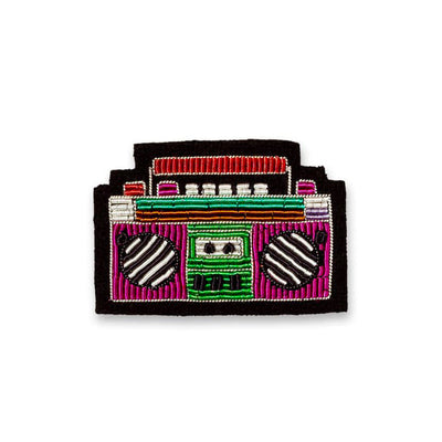 Embroidered brooch - Ghetto Blaster