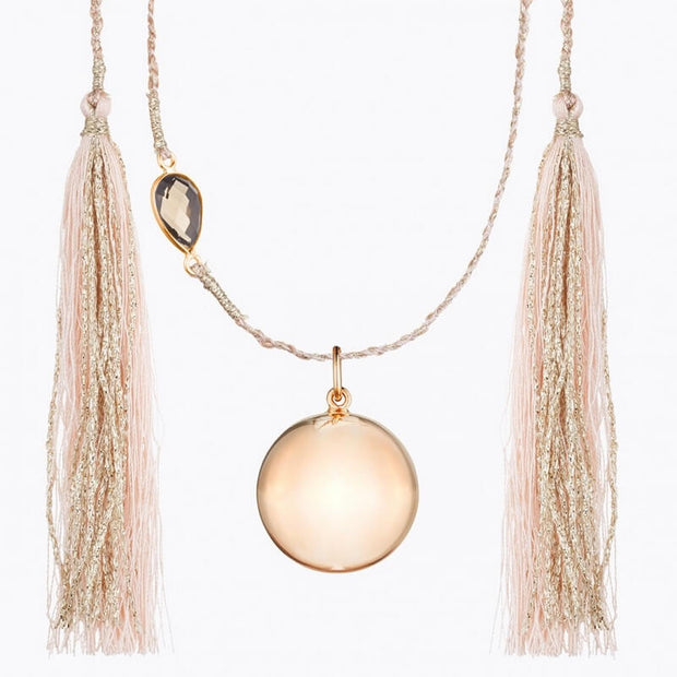 Pregnancy necklace - Maya pink gold
