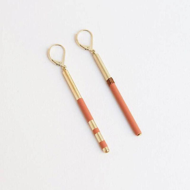 Savoy earrings - Terracotta