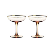 Set of two Champagne glasses - Pink